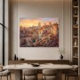 Altstadt Dächer bei Sonnenlicht, Wandbild oder Kunstdruck