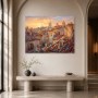 Altstadt Dächer bei Sonnenlicht, Wandbild oder Kunstdruck