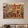 Altstadtfassaden als Leinwand oder Fine Art Print mit warmem Kolorit