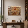 Altstadtfassaden als Leinwand oder Fine Art Print mit warmem Kolorit