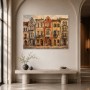 Altstadtfassaden als Leinwand oder Fine Art Print mit warmem Kolorit
