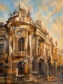 Historische Fassade im Licht, Kunstwerk oder Fine Art Print