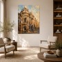 Historische Fassade im Licht, Kunstwerk oder Fine Art Print