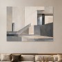 Modernes Wandbild oder Acrylbild mit architektonischer Geometrie