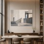 Modernes Wandbild oder Acrylbild mit architektonischer Geometrie