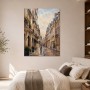 Pariser Straßenszene als Leinwandbild oder Kunstdruck