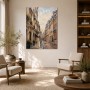 Pariser Straßenszene als Leinwandbild oder Kunstdruck