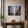 Moderne Stadtansicht als Leinwand oder Poster mit architektonischer Tiefe