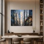 Moderne Stadtansicht als Leinwand oder Poster mit architektonischer Tiefe