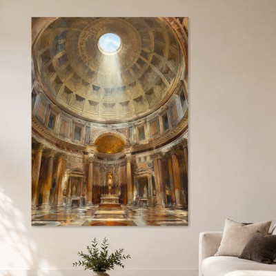 Römische Kuppelarchitektur als Wandbild oder Kunstdruck