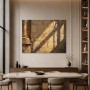 Warmes Steinmauer Wandbild oder Kunstdruck in mediterraner Lichtstimmung