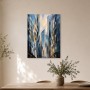 Modernes Wandbild oder Acrylbild mit urbaner Skyline