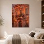 Warmes Stadthaus als Wandbild oder Kunstdruck mit architektonischem Charme
