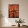 Warmes Stadthaus als Wandbild oder Kunstdruck mit architektonischem Charme