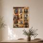 Mediterrane Fassade als Wandbild oder Kunstdruck
