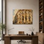 Barocke Architektur als Wandbild oder Kunstdruck mit goldenem Licht