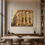 Barocke Architektur als Wandbild oder Kunstdruck mit goldenem Licht