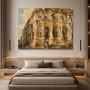 Barocke Architektur als Wandbild oder Kunstdruck mit goldenem Licht