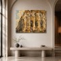 Barocke Architektur als Wandbild oder Kunstdruck mit goldenem Licht