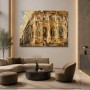 Barocke Architektur als Wandbild oder Kunstdruck mit goldenem Licht