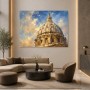 Dramatische Kuppel im Licht, Wandbild oder Kunstdruck