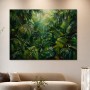 Tropische Blattlandschaft als Leinwand oder Poster