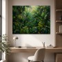 Tropische Blattlandschaft als Leinwand oder Poster