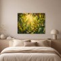 Tropische Blätter im Licht als Wandbild oder Leinwand