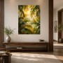 Tropisches Palmenmotiv als Kunstwerk oder Leinwandbild