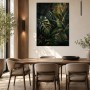 Tropische Blätterlandschaft als Leinwand oder Kunstdruck