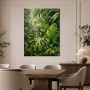 Tropische Blätter als Leinwand oder Kunstdruck für moderne Räume