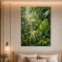 Tropische Blätter als Leinwand oder Kunstdruck für moderne Räume