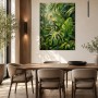 Tropische Blätter als Leinwand oder Kunstdruck für moderne Räume