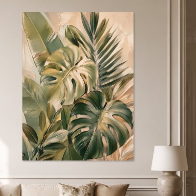 Tropische Blattstruktur als Wandbild oder Fine Art Print