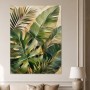 Tropische Blattstruktur als Leinwand oder Acrylbild