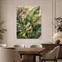 Tropische Blattstruktur als Leinwand oder Acrylbild