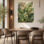 Tropische Blattstruktur als Leinwand oder Acrylbild