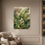 Tropische Blattstruktur als Leinwand oder Acrylbild