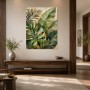 Tropische Blattstruktur als Leinwand oder Acrylbild