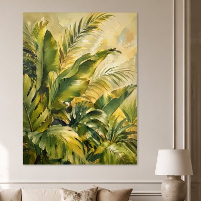 Tropische Palmblätter als Wandbild oder Kunstdruck