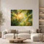 Tropische Palmblätter als Wandbild oder Leinwandbild mit sonniger Leichtigkeit