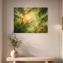 Tropische Palmblätter als Wandbild oder Leinwandbild mit sonniger Leichtigkeit