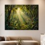 Tropischer Wald im Licht, Leinwand oder Kunstdruck