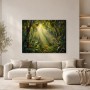 Tropischer Wald im Licht, Leinwand oder Kunstdruck