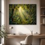 Tropischer Wald im Licht, Leinwand oder Kunstdruck