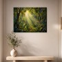 Tropischer Wald im Licht, Leinwand oder Kunstdruck