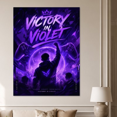 Victory in Violet als Poster oder Canvas Print für Gaming-Wände