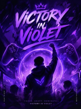 Victory in Violet als Poster oder Canvas Print für Gaming-Wände Victory in Violet als Poster oder Canvas Print für Gaming-Wände