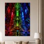 Leuchtendes Fantasy Wandbild oder Acrylbild mit magischer Kathedralenwelt