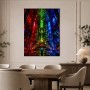 Leuchtendes Fantasy Wandbild oder Acrylbild mit magischer Kathedralenwelt